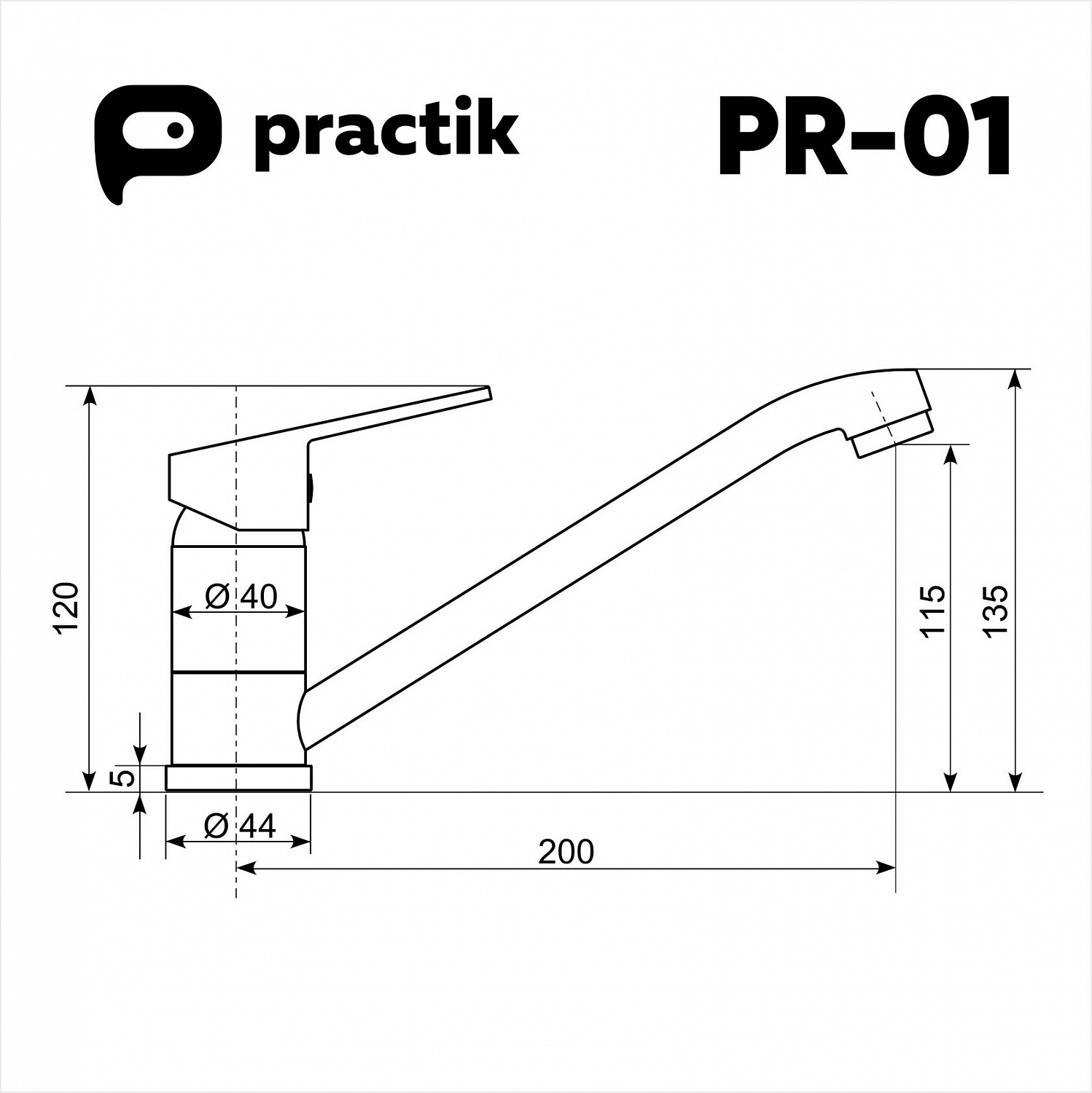 Смеситель Practik PR-01-002 1